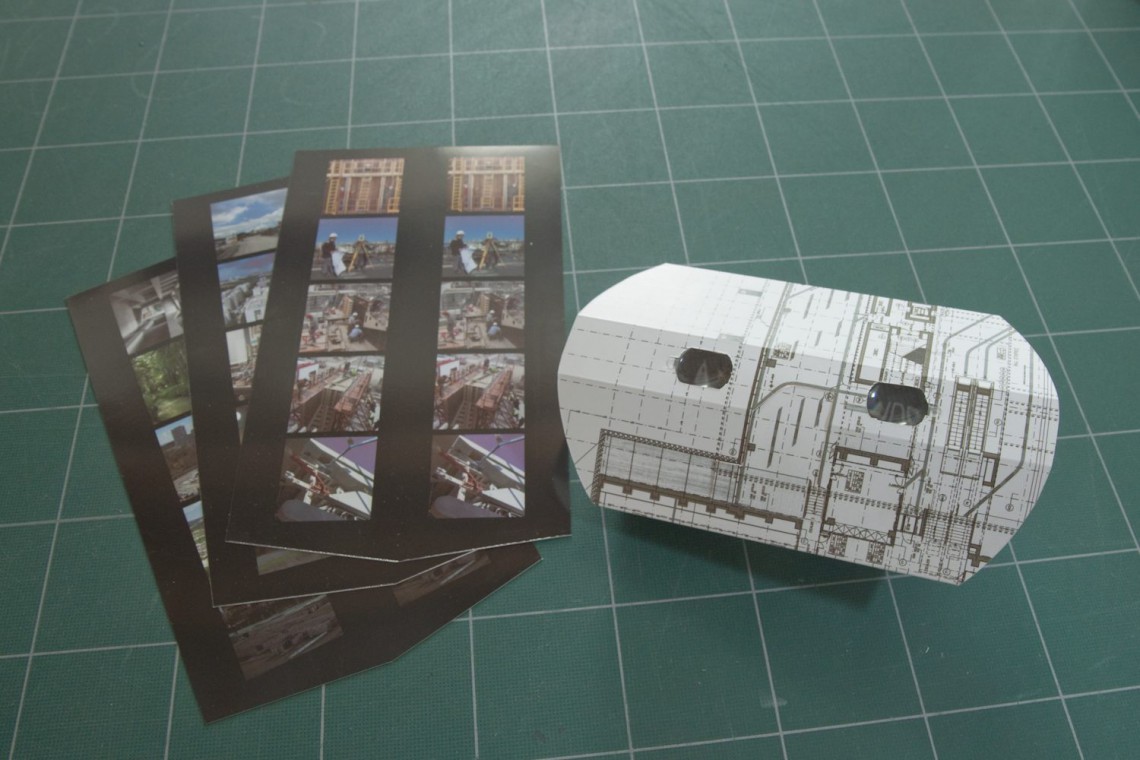 Un visionneuse et 3 planches de 5 vues en 3D.